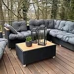 Familienfreundliche 10 Min Zu Fuss Von Legoland Entfernt,80 M2 Stilvolle In Einer Mit Grossen Garten, Fuer Den Ersten Fruehstueck Gefuellten Kuehlschrank,whirlpool, Privaten Waldstueck Und Wunderschoener Terrasse Im Koetz, My Luxu Appartamento Kleinkötz