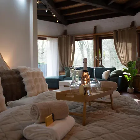 Lägenhet Familienfreundliche 10 Min Zu Fuss Von Legoland Entfernt,80 M2 Stilvolle In Einer Mit Grossen Garten, Fuer Den Ersten Fruehstueck Gefuellten Kuehlschrank,whirlpool, Privater Waldstueck Und Wunderschoener Terrasse Im Koetz, My Luxu *